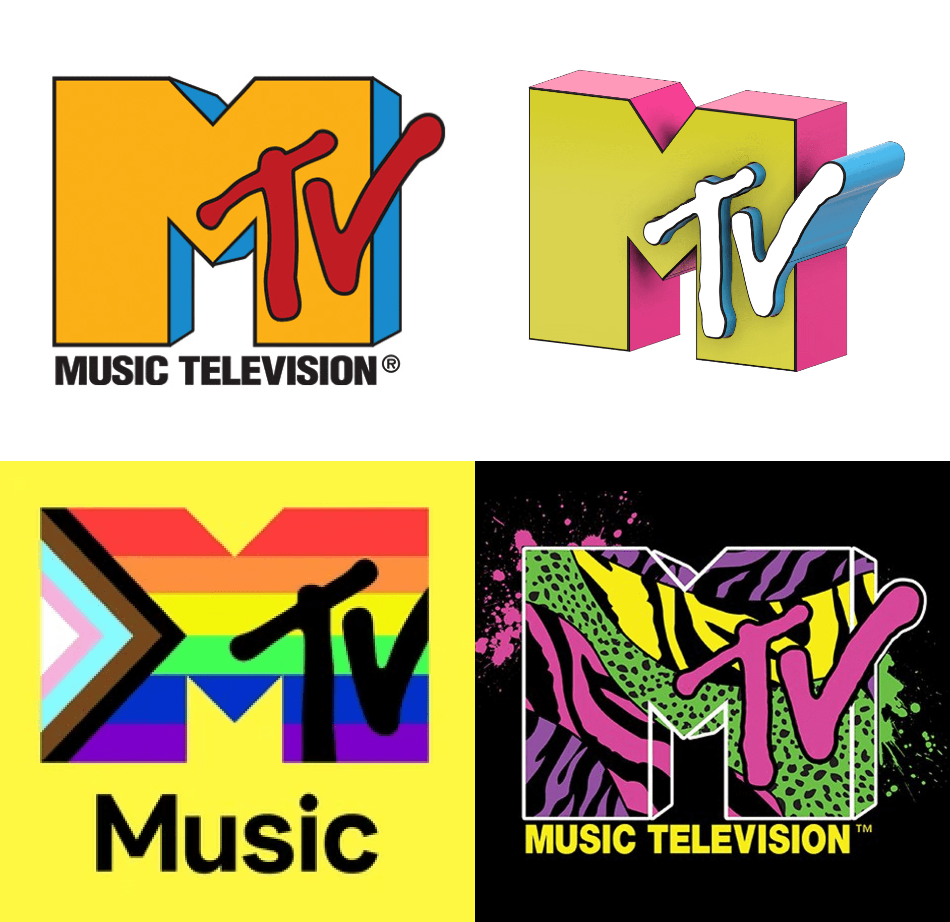 Évolution du logo MTV